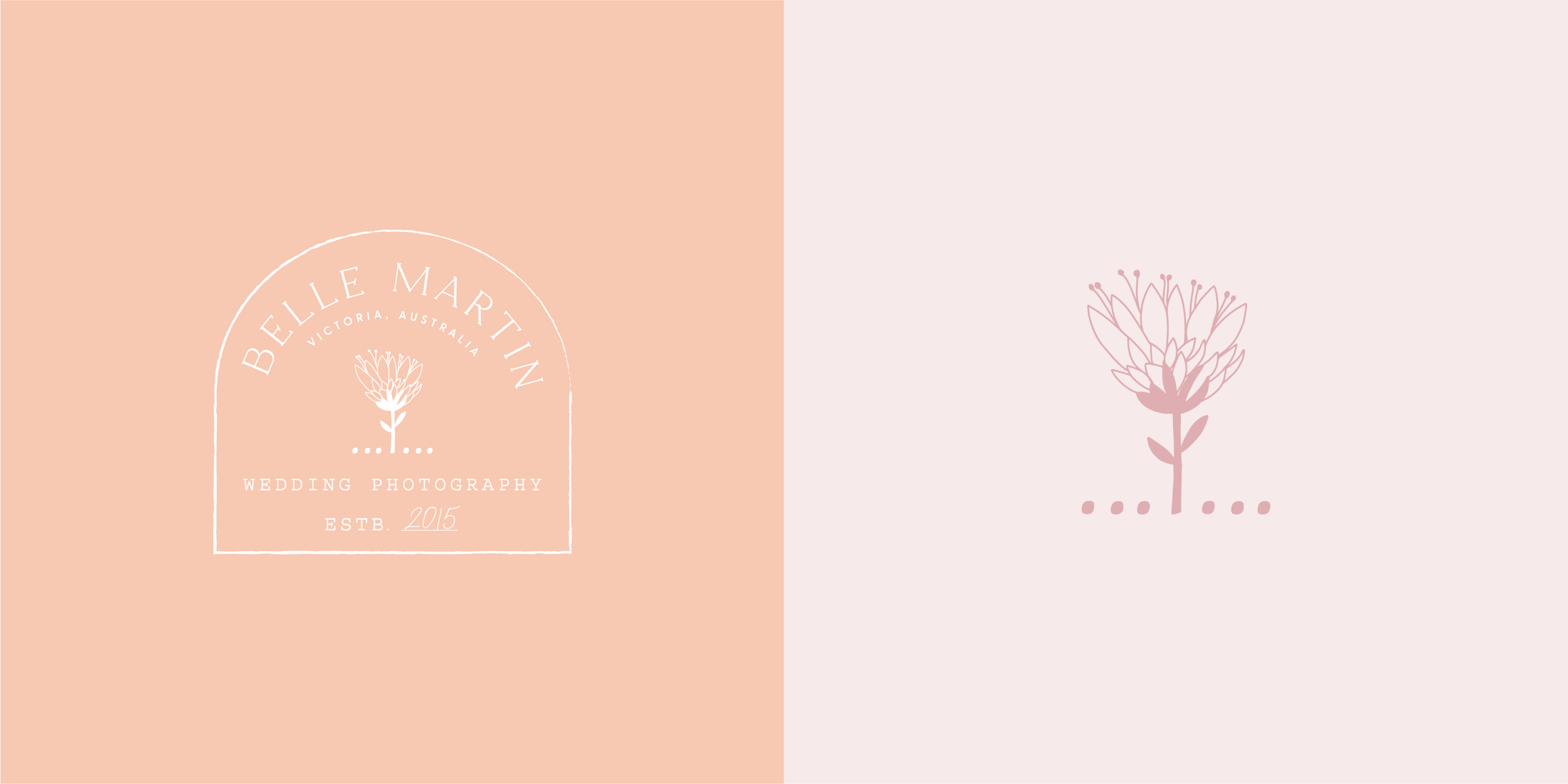 Two logos designed for Belle Martin Photography. 