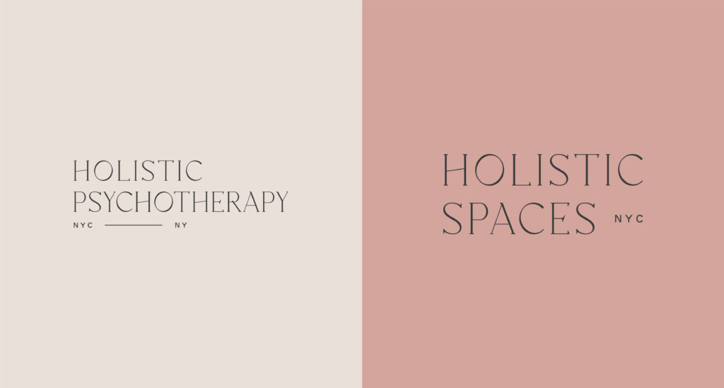 Holistic Psychotherapy NYC and Holistic Spaces NYC Logo Designs